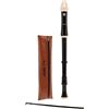 Aulos 211A Robin Tenor Recorder Flauto Tenore Do Diteggiatura Barocca con Cus...