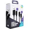 STEALTH Cavi di ricarica USB-C in silicone multiformato premium - Confezione doppia da 2 m, universalmente compatibili con dispositivi USB-C