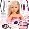 Bayer Design Charlene Magic Nails Set per decorare e truccare mani e unghie | Bambola con accessori per il trucco, ornamenti per capelli, adesivi, 30 cm