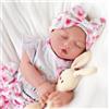 BABESIDE Bambole Reborn Femmina - 17 Pollici Bambole Reborn Realistica con Corpo Completo in Vinile, Bambola Neonata che Dorme con Vestitino e Accessori per Bambini dai 3 Anni in su