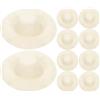 SOPOTUTU Mini Cappelli in Miniatura Beige 30 Pezzi in Stoffa | Casa delle Bambole e Diy, Accessori Leggeri da Dipingere o Tingere, come Photo Props