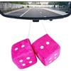 ycezw Car Dice Auto - Ciondolo per specchietto posteriore, morbido fascino sfocato, ornamento interno berlina, specchio decorativo da appendere | peluche per camion SUV decorazione da appendere