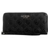 GUESS Phoebe SLG Large Zip Around Wallet L Black Logo
