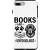 Funny Newfoundland And Book Designs Custodia per iPhone 7 Plus/8 Plus Libri E Terranova Divertente Terranova