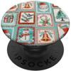Christmas Santa Claus Tree Stamps Grip H Christmas Santa Claus Tree Stamps PopSockets PopGrip Adesivo