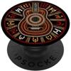 GripArt Designs Insegnante di musica chitarrista in terracotta PopSockets PopGrip Adesivo