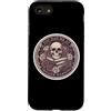 Librarian Skeleton Trigger Warning Book Custodia per iPhone SE (2020) / 7/8 Bibliotecario Scheletro Trigger Avvertimento Libro Lettura Amante