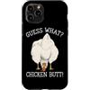 Funny Chicken Butt Joke Meme Gifts Men W Custodia per iPhone 11 Pro Indovina cosa pollo culo umorismo amante del pollo divertente