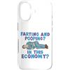 Bathroom Meme Humor Custodia per iPhone 17 Scoreggiando E Pooping In Questo Economia Divertente Bagno Meme