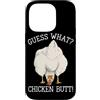 Funny Chicken Butt Joke Meme Gifts Men W Custodia per iPhone 14 Pro Indovina cosa pollo culo umorismo amante del pollo divertente