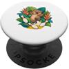 Bowling Common Wombat Character Art Wombat comune celebra tre birilli da bowling che cadono PopSockets PopGrip Adesivo