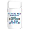 Bathroom Meme Humor Custodia per iPhone 17 Pro Max Scoreggiando E Pooping In Questo Economia Divertente Bagno Meme