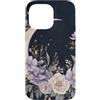 Graziosi disegni floreali Custodia per iPhone 14 Pro Max Lavanda Lilla Crescent Moon Celeste Fiore Design