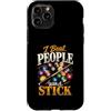 Pool Player Family Gifts Custodia per iPhone 11 Pro Battere le persone con un bastone Biliardo divertente giocatore di biliardo