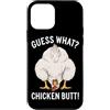 Funny Chicken Butt Joke Meme Gifts Men W Custodia per iPhone 12 mini Indovina cosa pollo culo umorismo amante del pollo divertente