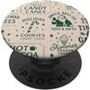Christmas Santa's Stamps Holiday Grip Ho Christmas Santa's Stamps Holiday Market PopSockets PopGrip Adesivo