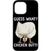 Funny Chicken Butt Joke Meme Gifts Men W Custodia per iPhone 13 Pro Max Indovina cosa pollo culo umorismo amante del pollo divertente