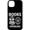 Funny Newfoundland And Book Design Custodia per iPhone 14 Plus Libri E Terranova Divertente Terranova
