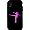 Ballerina Ballet Dancer Gymnastics Gymna Custodia per iPhone X/XS Ballerina Vintage Balletto Ballerina Tutu Ginnasti