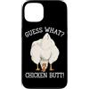 Funny Chicken Butt Joke Meme Gifts Men W Custodia per iPhone 13 Indovina cosa pollo culo umorismo amante del pollo divertente