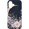 Graziosi disegni floreali Custodia per iPhone 17 Lavanda Lilla Crescent Moon Celeste Fiore Design