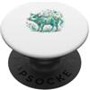 Cozy Wildlife Art Designs Maialino Floreale Arte Botanica Fattoria PopSockets PopGrip Adesivo