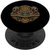 Mexico Aztec Tribal Ancient Mesoamerican Aztec Frog Messico Azteco Tribale Antica Civiltà PopSockets PopGrip Adesivo