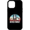 Never Forget 80s 90s Old Technology Love Custodia per iPhone 12 Pro Max Never Forget Floppy Disk VHS Cassette con grafica divertente unisex