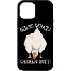 Funny Chicken Butt Joke Meme Gifts Men W Custodia per iPhone 12 Pro Max Indovina cosa pollo culo umorismo amante del pollo divertente