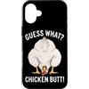 Funny Chicken Butt Joke Meme Gifts Men W Custodia per iPhone 16 Plus Indovina cosa pollo culo umorismo amante del pollo divertente