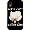 Funny Chicken Butt Joke Meme Gifts Men W Custodia per iPhone XR Indovina cosa pollo culo umorismo amante del pollo divertente