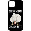 Funny Chicken Butt Joke Meme Gifts Men W Custodia per iPhone 14 Plus Indovina cosa pollo culo umorismo amante del pollo divertente