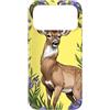 MI Regional Symbols Goods and Apparels t Custodia per iPhone 17 Pro Max MI N. American Buck circondato da fiori di lago-iris 4