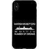 GPS Coodinates and Skyline of your City Custodia per iPhone XS Max GPS coordinate capitale USA Tourist Skyline Washington