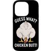 Funny Chicken Butt Joke Meme Gifts Men W Custodia per iPhone 14 Pro Indovina cosa pollo culo umorismo amante del pollo divertente