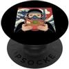 Scuba Diving Merch Best Scuba Divers Poo Ramen Arte Giapponese Kawaii Anime Donna Uomo Scuba PopSockets PopGrip Adesivo