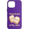 Peanut Butter Jelly School Lunch Favorit Custodia per iPhone 16 Pro Max Preschool Is My Jam Cute Student Burro di arachidi e gelatina