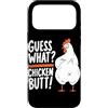 Funny Chicken Butt Joke Meme Gifts Men W Custodia per iPhone 17 Pro Max Guess What Chicken Butt Divertente Chicken Butt White Hen Meme