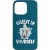 Cute Reflecting Animal Designs Custodia per iPhone 15 Pro Max Believe In Yourself - Specchio riflettente con cane e lupo