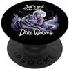 Wildlife Enthusiasts United Apparel Co. Amante dei Lupi Dire Aenocyon dirus Pleistocene Antropologia PopSockets PopGrip Adesivo