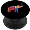 Elephant animal trunk mammal Africa Tusk Elefante Art come pittura su tela PopSockets PopGrip Adesivo