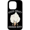 Funny Chicken Butt Joke Meme Gifts Men W Custodia per iPhone 15 Pro Indovina cosa pollo culo umorismo amante del pollo divertente