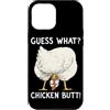 Funny Chicken Butt Joke Meme Gifts Men W Custodia per iPhone 12 Pro Max Indovina cosa pollo culo umorismo amante del pollo divertente