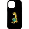 Giraffe Africa Safari Neck Animal Savann Custodia per iPhone 13 Pro Max Giraffa che legge un libro Zoo Africa Animal Park