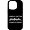 GPS Coodinates and Skyline of your City Custodia per iPhone 14 Pro GPS coordinate capitale USA Tourist Skyline Washington