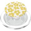 Flower Aesthetic Co. Estetica Fiori Gialli Retro Margherita PopSockets PopGrip per MagSafe