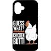 Funny Chicken Butt Joke Meme Gifts Men W Custodia per iPhone 16 Indovina cosa pollo culo umorismo amante del pollo divertente