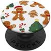 Christmas Gingerbread Man Grip Holder Christmas Gingerbread Man PopSockets PopGrip Adesivo