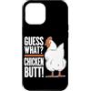 Funny Chicken Butt Joke Meme Gifts Men W Custodia per iPhone 12 Pro Max Indovina cosa pollo culo umorismo amante del pollo divertente