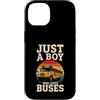 Bus Lover Kids Gifts Custodia per iPhone 14 Solo un ragazzo che ama gli autobus carino scuolabus fan